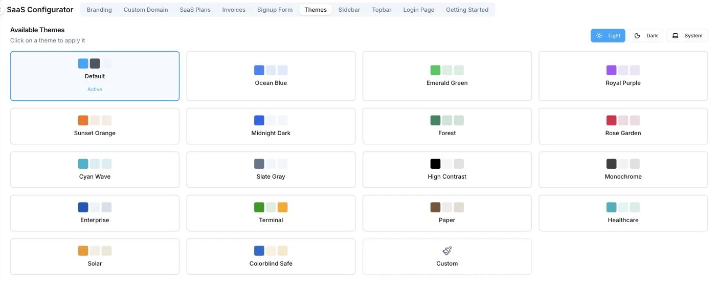 Votel theme picker